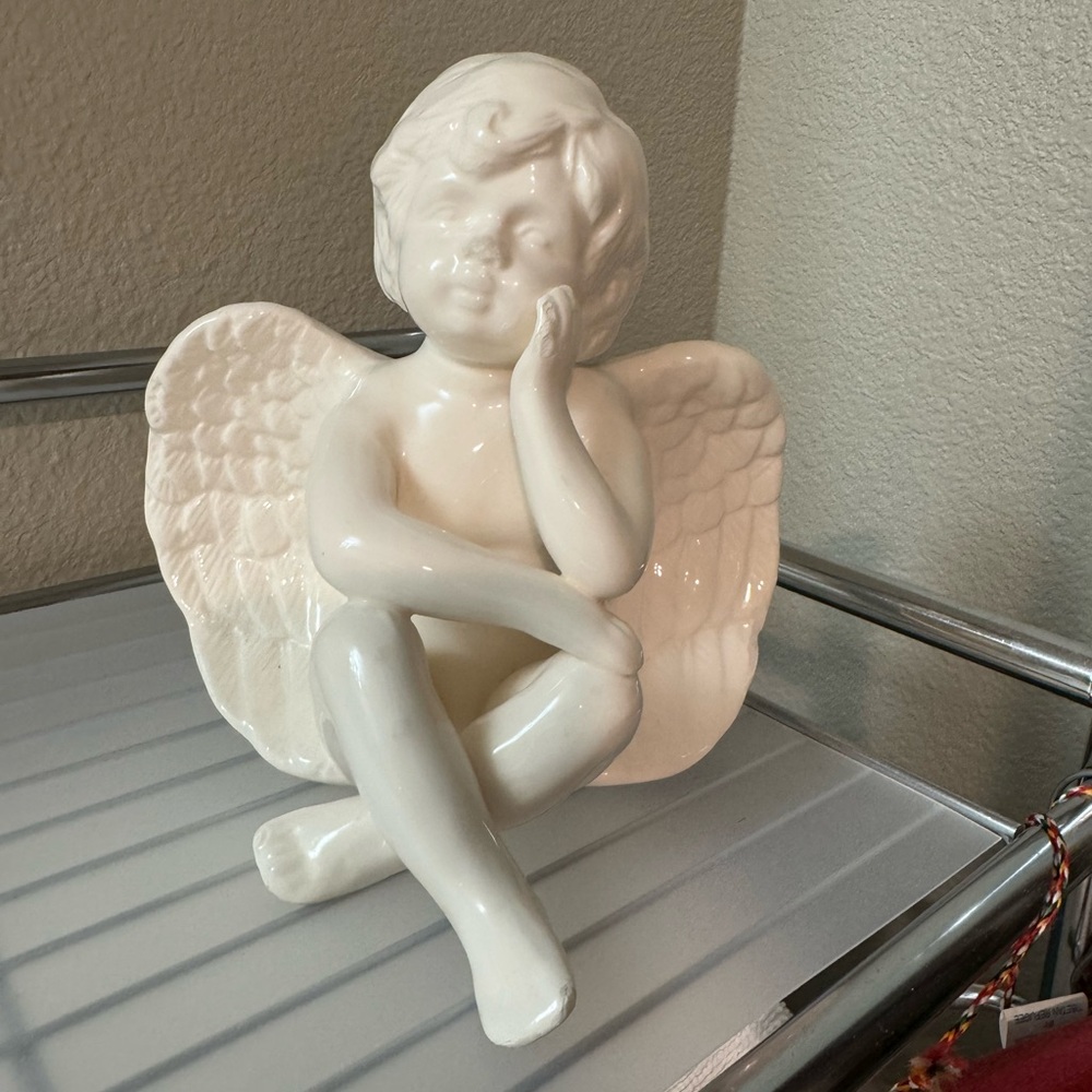 Elegant White Angel Figurine
